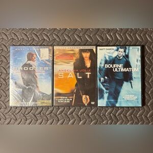 Shooter, Salt & Bourne Ultimatum DVD Movie Set